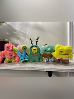 Fuggler X Keyrings SpongeBob Square Pants and Friends- SET OF 5!!